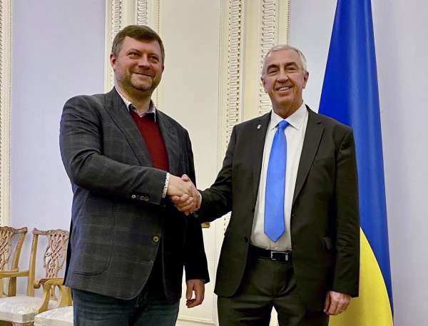 Перший заступник Голови Парламенту Олександр Корнієнко зустрівся з Президентом Міжнародної федерації хокею Люком Тардіфом 8