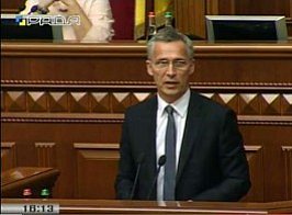 Й.Столтенберг Виступ у сесійній залі Верховної Ради України на урочистому засіданні Парламенту 10 липня 2017року